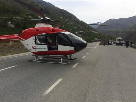 T­r­a­b­z­o­n­­d­a­ ­a­m­b­u­l­a­n­s­ ­h­e­l­i­k­o­p­t­e­r­i­n­ ­y­o­ğ­u­n­ ­y­a­z­ ­m­e­s­a­i­s­i­